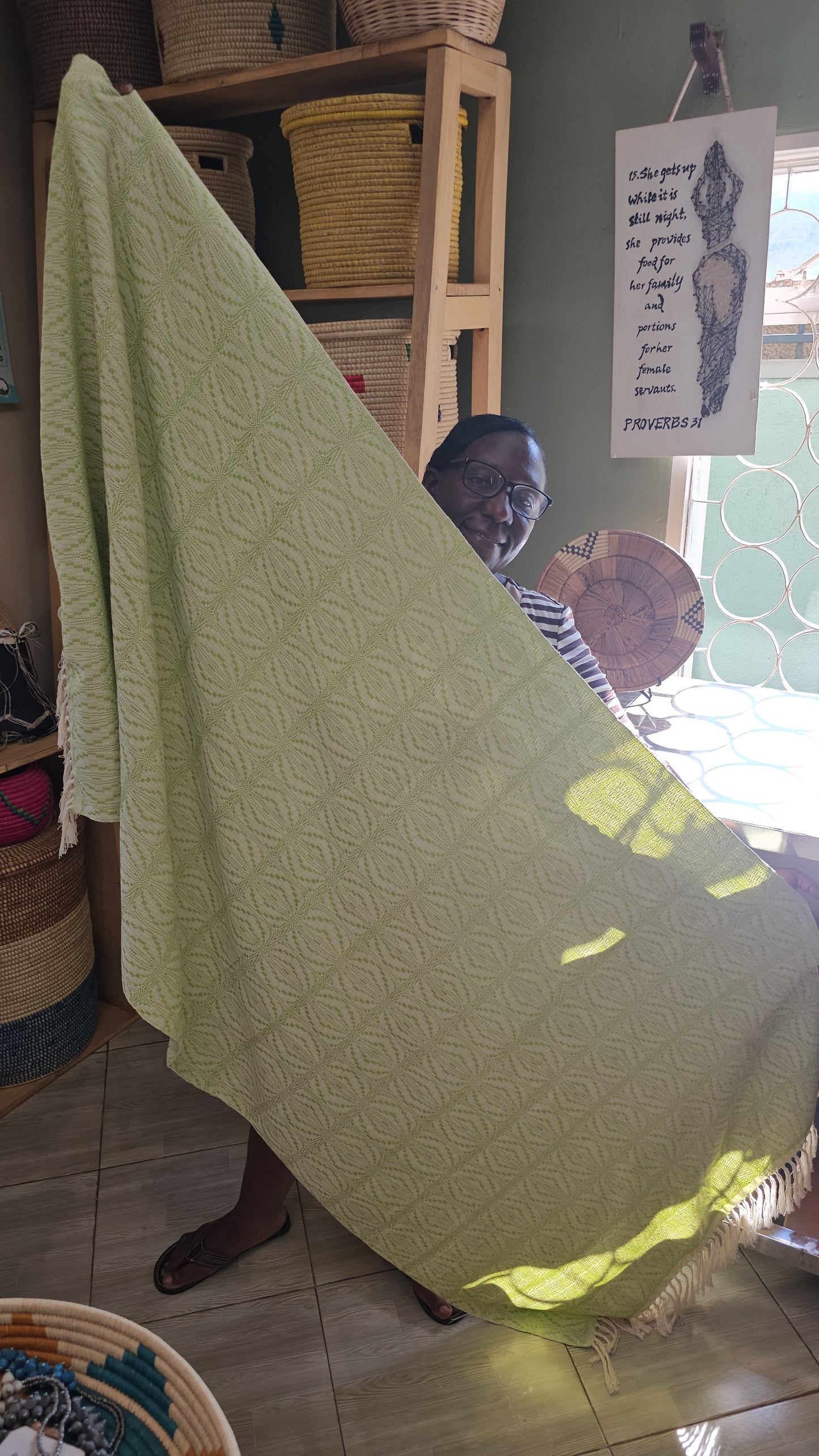 Ugandan Handwoven Throw